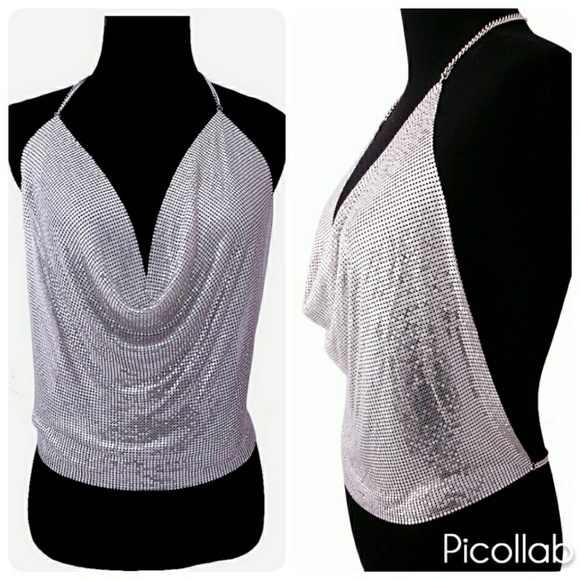 Liquid Mesh Halter top - Picture 3 of 5